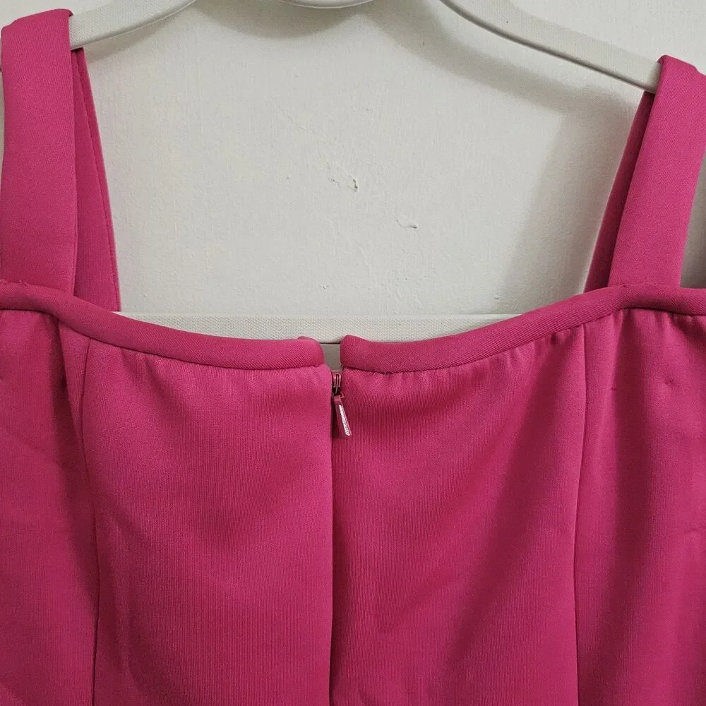 Black Halo Dress 8 Pink Eve Cold Shoulder Sheath Poppy‎ Flutter Sleeve